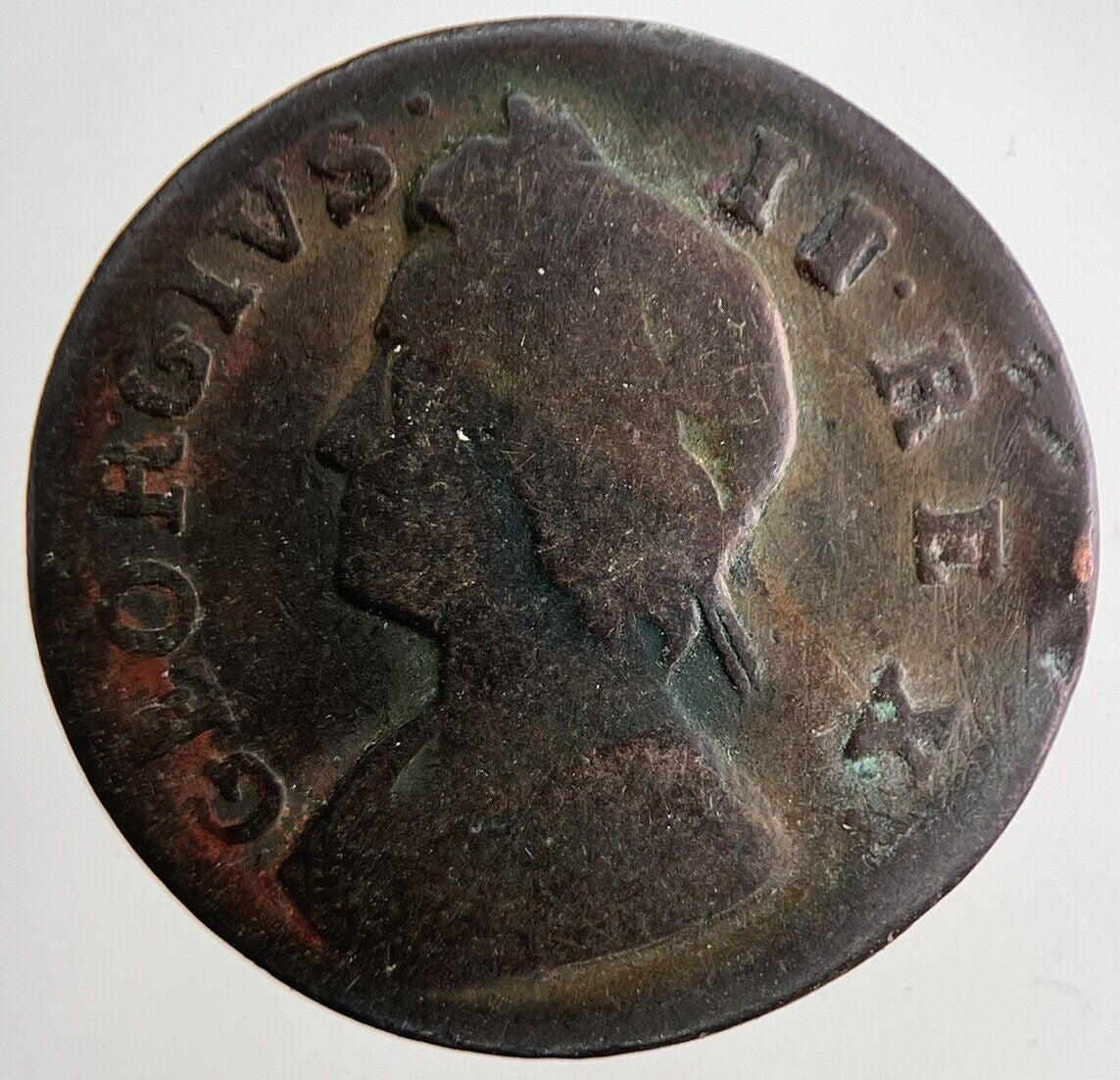 1739 George II 2nd Farthing Coin | Collectable Grade | a7934