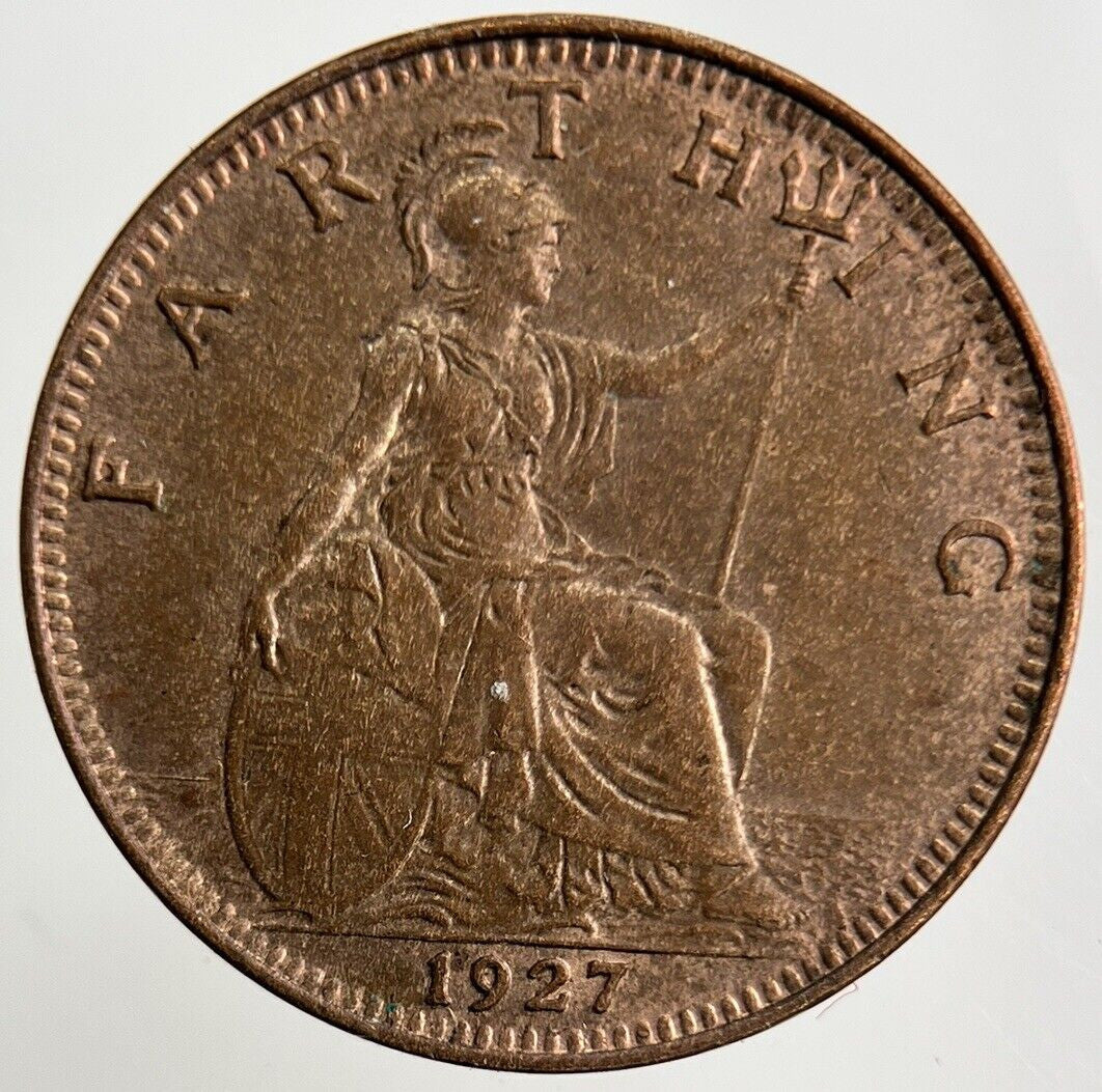 1927 George V Farthing Coin | UNC Uncirculated Grade