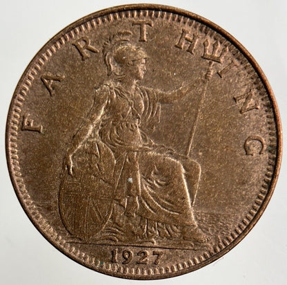 1927 George V Farthing Coin | UNC Uncirculated Grade
