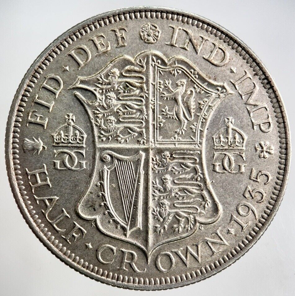 1935 George V Half - Crown Silver Coin | Very High Grade