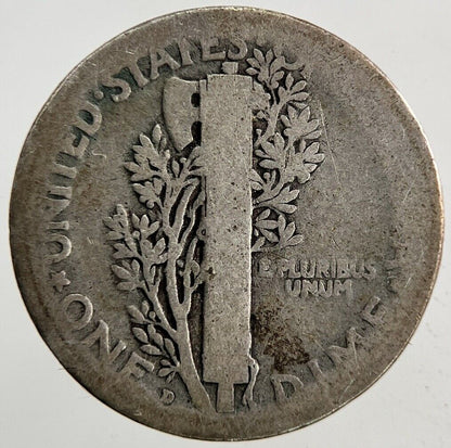 1918 - D US USA Mercury One Dime Silver Coin | Collectable Grade