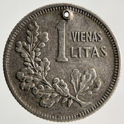1925 Lithuania 1 Litas Silver Coin | Fine Collectable Grade