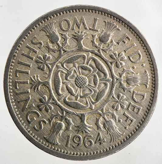 1964 Elizabeth II 2nd Florin Coin | Fine Collectable Grade
