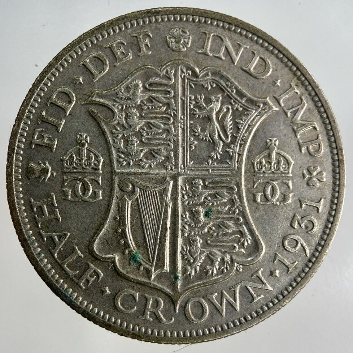 1931 George V Half - Crown Silver Coin | Fine Collectable Grade