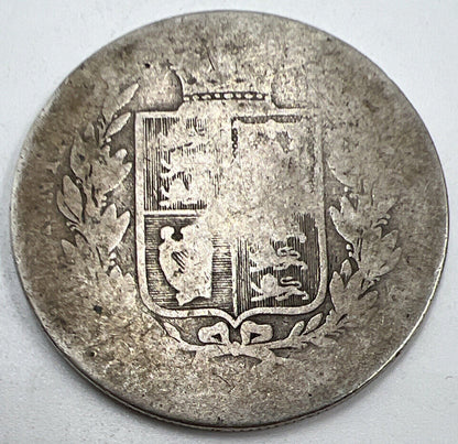 Victoria Half - Crown | British Silver Coin | Worn Grade | a1224