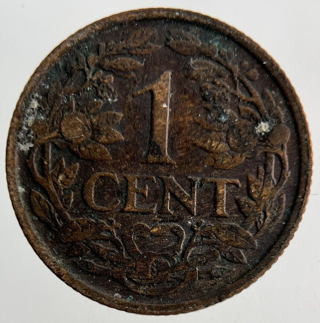 1921 Netherlands 1 Cent Coin | Fine Collectable Grade