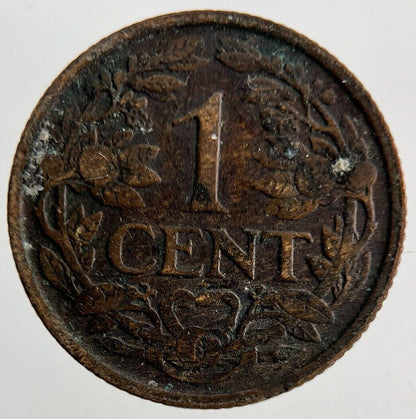 1921 Netherlands 1 Cent Coin | Fine Collectable Grade