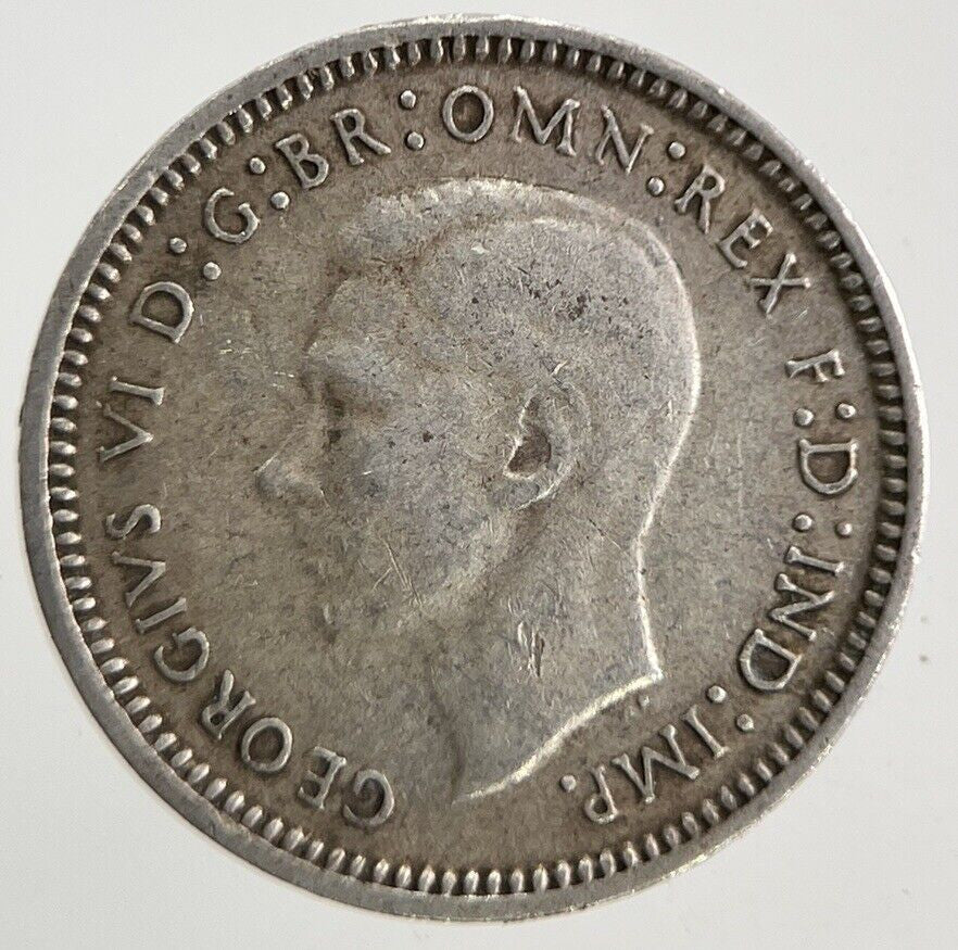 1943 Australia Threepence Silver Coin | Fine Collectable Grade