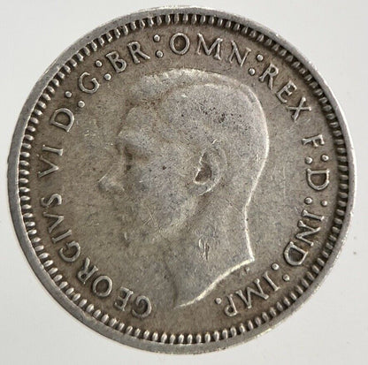 1943 Australia Threepence Silver Coin | Fine Collectable Grade