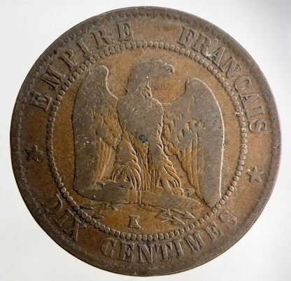 1863 France 10 Centimes Coin | Collectable Grade