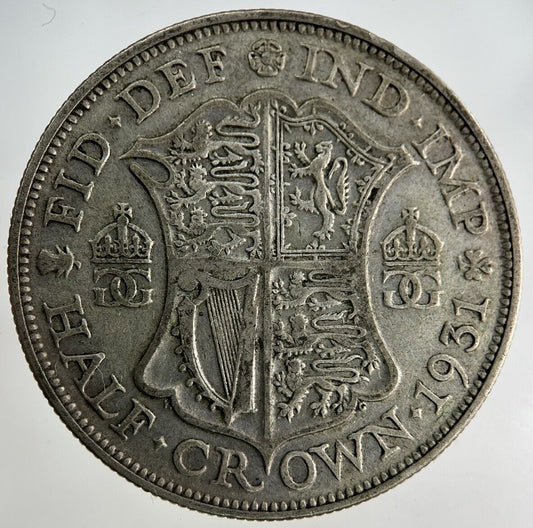 1931 George V Half - Crown Silver Coin | Fine Collectable Grade