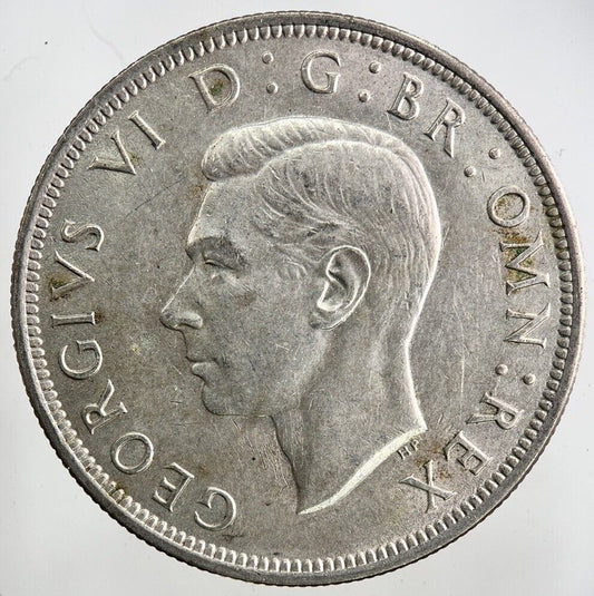1945 George VI Half - Crown Silver Coin | Fine Collectable Grade