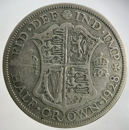 1928 George V Half - Crown Silver Coin | Collectable Grade