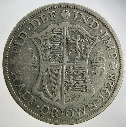 1928 George V Half - Crown Silver Coin | Collectable Grade