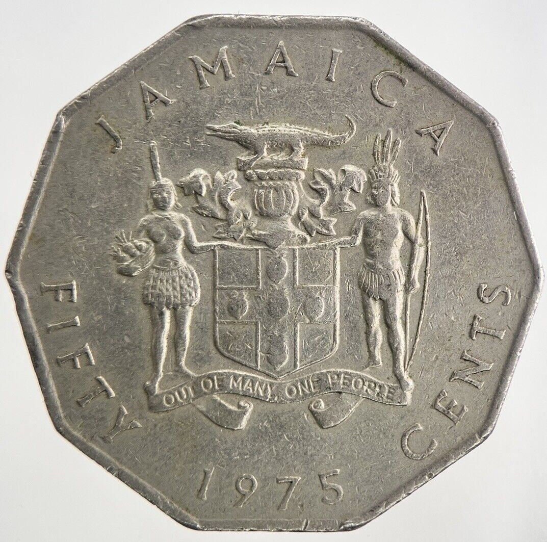 1975 Jamaica 50 Cents Coin | Fine Collectable Grade