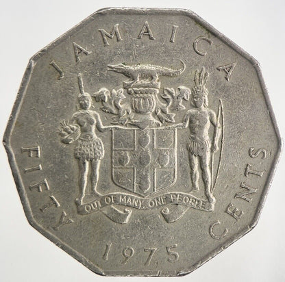 1975 Jamaica 50 Cents Coin | Fine Collectable Grade