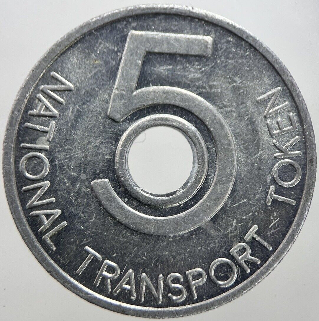 British Vintage 5p National Transport Token Coin | Collectable Grade | a7320