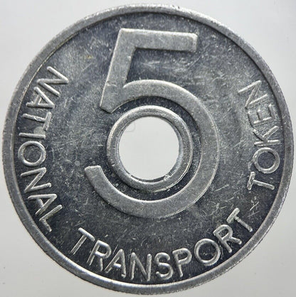 British Vintage 5p National Transport Token Coin | Collectable Grade | a7320
