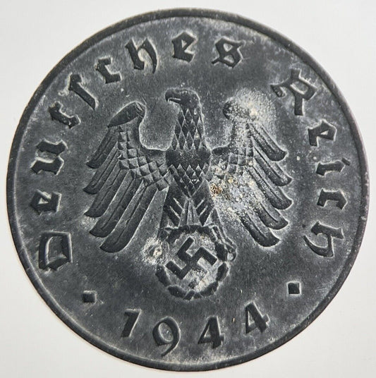 1944 - A Germany Nazi 10 Pfennig Coin | Very High Grade | a7779