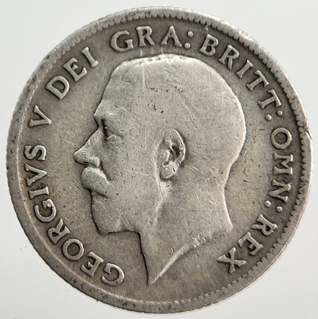 1914 George V Sixpence Silver Coin | Fair Grade | a7250