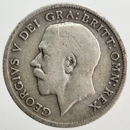 1914 George V Sixpence Silver Coin | Fair Grade | a7250