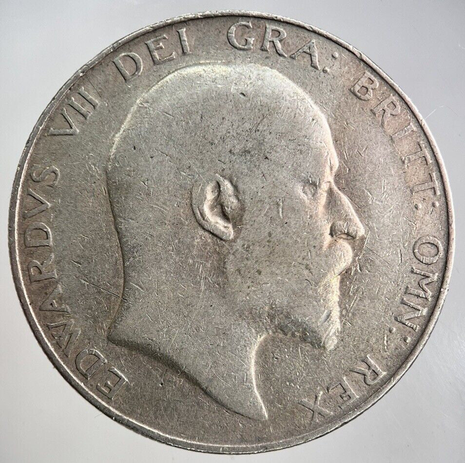 1910 Edward VII Half - Crown Silver Coin | Fine Collectable Grade