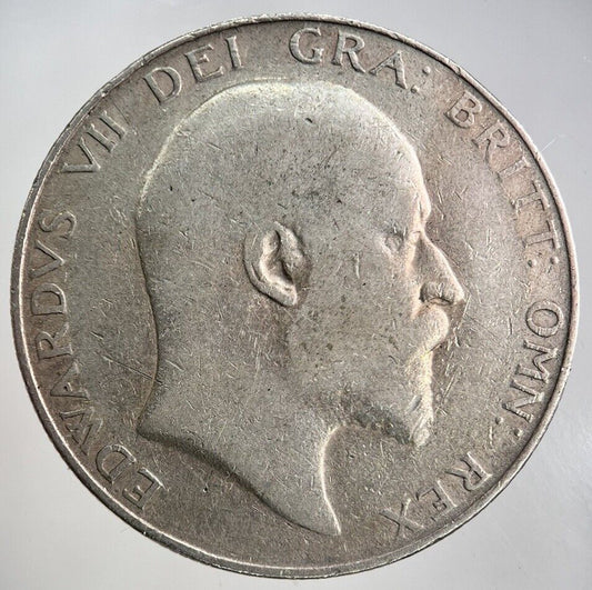 1910 Edward VII Half - Crown Silver Coin | Fine Collectable Grade