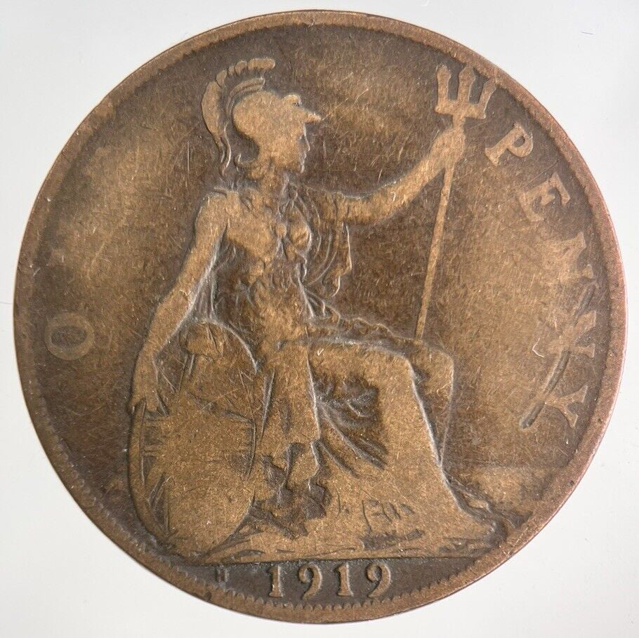 1919 - H George V One Penny Coin | Collectable Grade