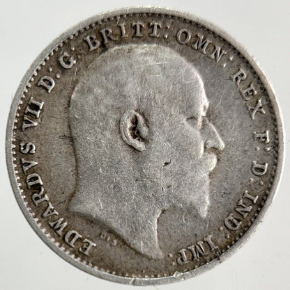 1902 Edward VII Threepence Silver Coin | Fine Collectable Grade