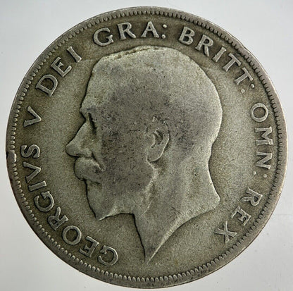 1921 George V Half - Crown Silver Coin | Fine Collectable Grade
