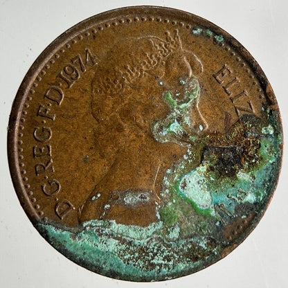 1974 Elizabeth II 2nd New Half - Penny Coin | Very High Grade