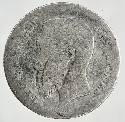 1867 Belgium 1 Franc Silver Coin | Collectable Grade