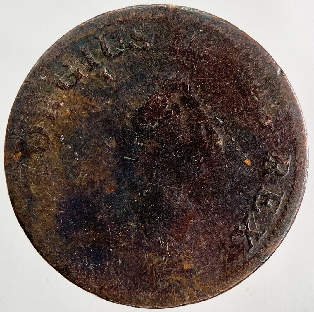 Irish Hibernia Half - Penny Coin | Fair Grade