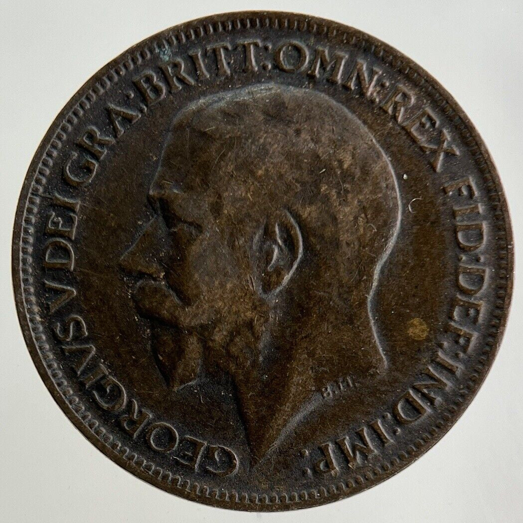 1917 George V Farthing Coin | Fine Collectable Grade