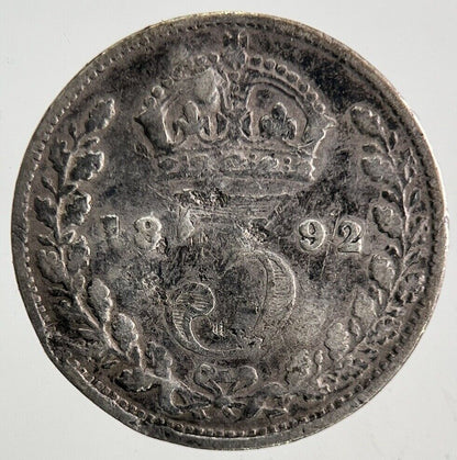 1892 Victoria Threepence Silver Coin | Collectable Grade