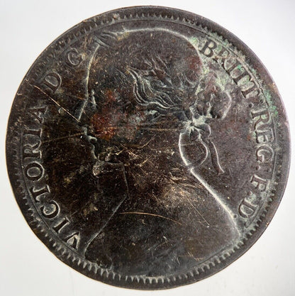 1865 Victoria One Penny Coin | Collectable Grade