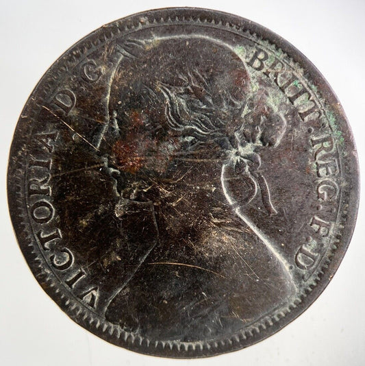 1865 Victoria One Penny Coin | Collectable Grade