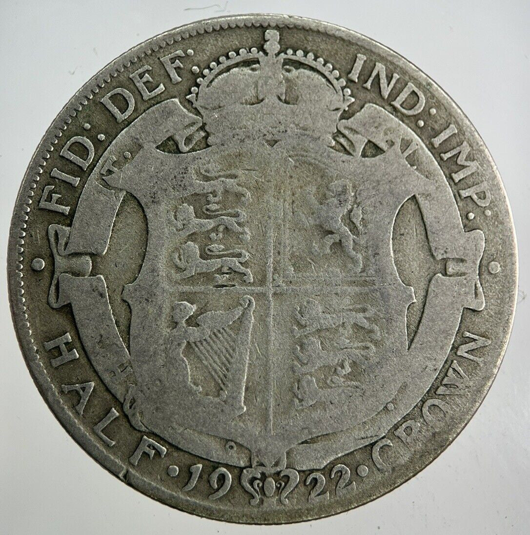 1922 George V Half - Crown Silver Coin | Collectable Grade