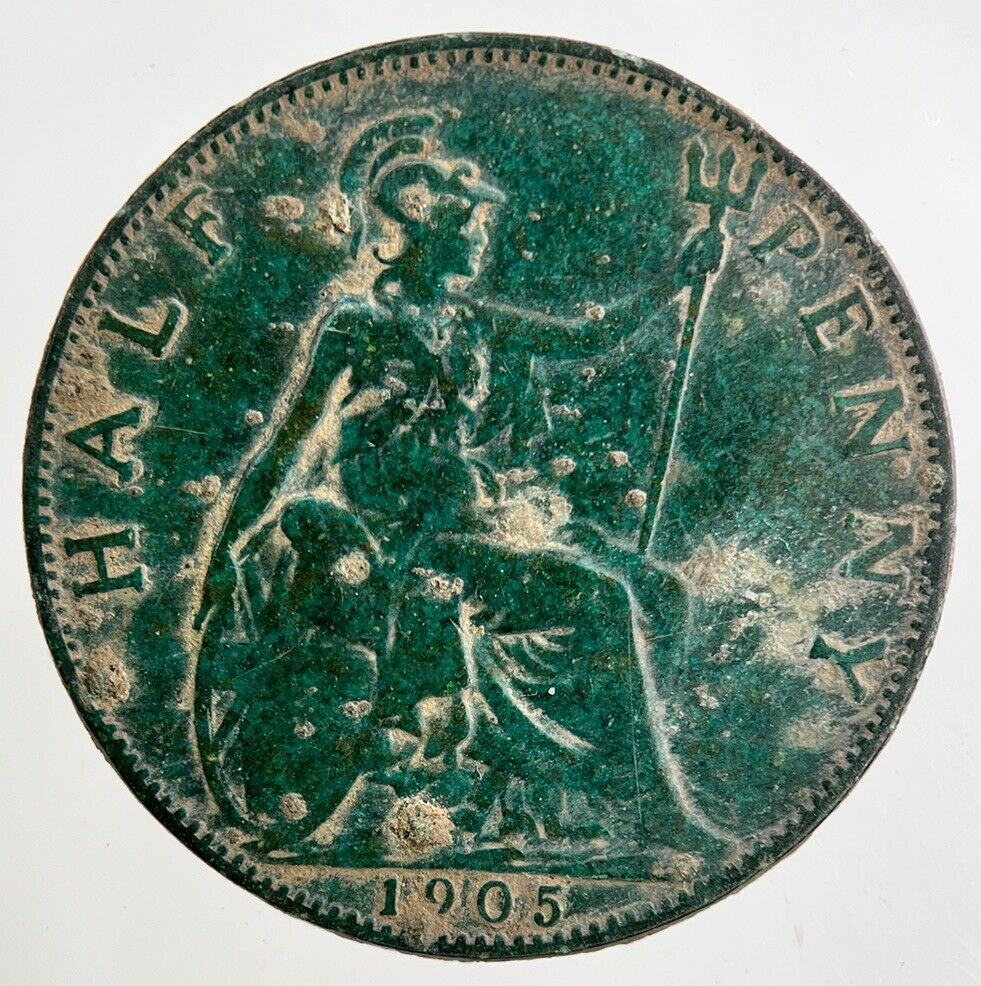 1905 Edward VII Half - Penny Coin | Fine Collectable Grade
