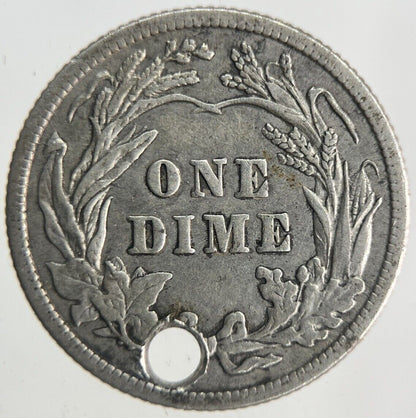 1914 US USA Barber Dime Silver Coin | Fine Collectable Grade