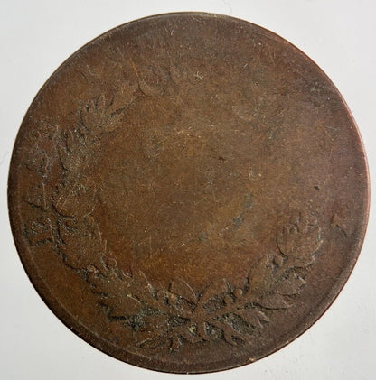 1835 East India Company 1/4 Quarter Anna Coin | Fair Grade