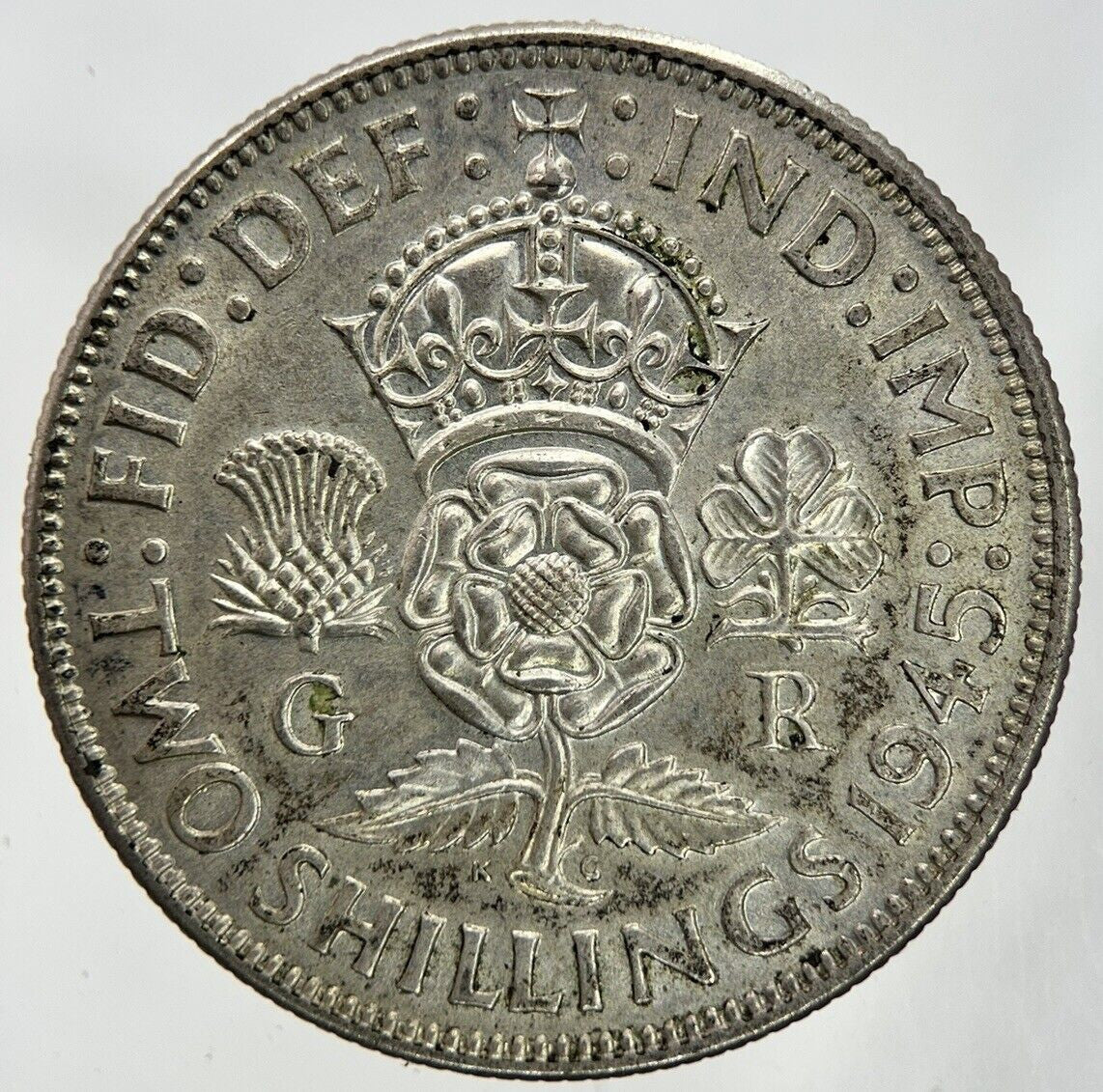 1945 George VI Florin Silver Coin | Very High Grade