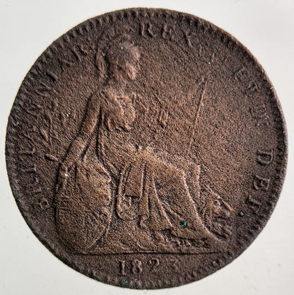 1823 George IV Farthing Coin | Fine Collectable Grade