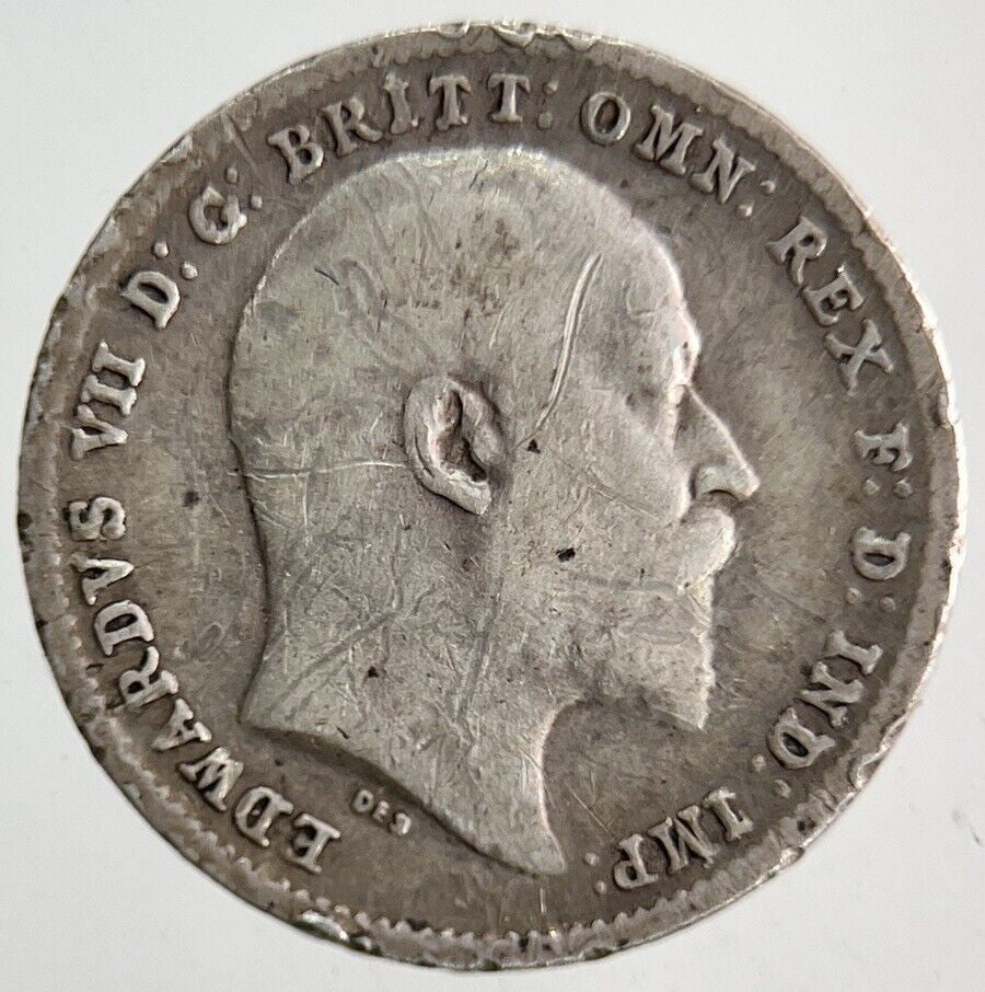 1902 Edward VII Threepence Silver Coin | Collectable Grade
