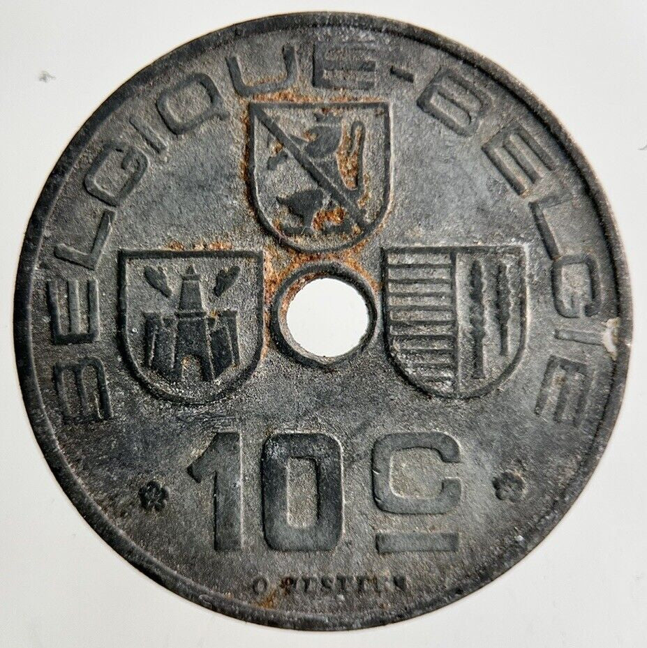 1941 Belgium 10 Centimes Coin | Fine Collectable Grade