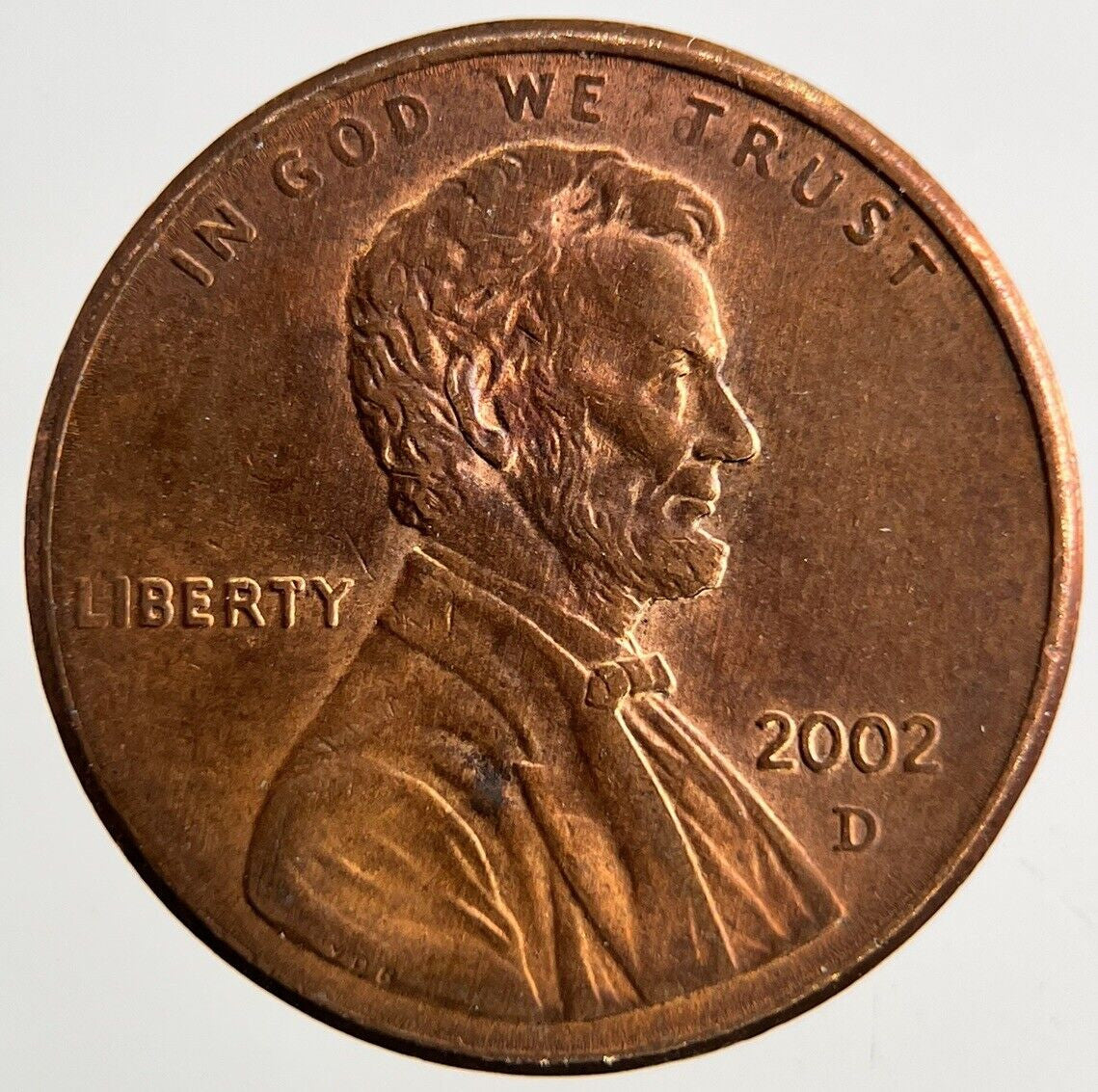 2002 - D US USA Lincoln One Cent Coin | Very High Grade