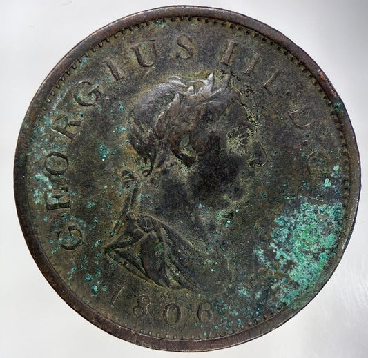 1806 George III 3rd One Penny Coin | Fine Collectable Grade