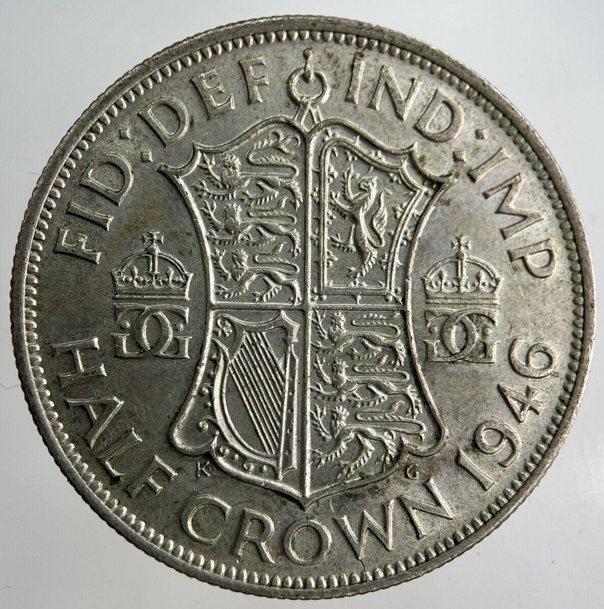 1946 George VI Half - Crown Silver Coin | Fine Collectable Grade