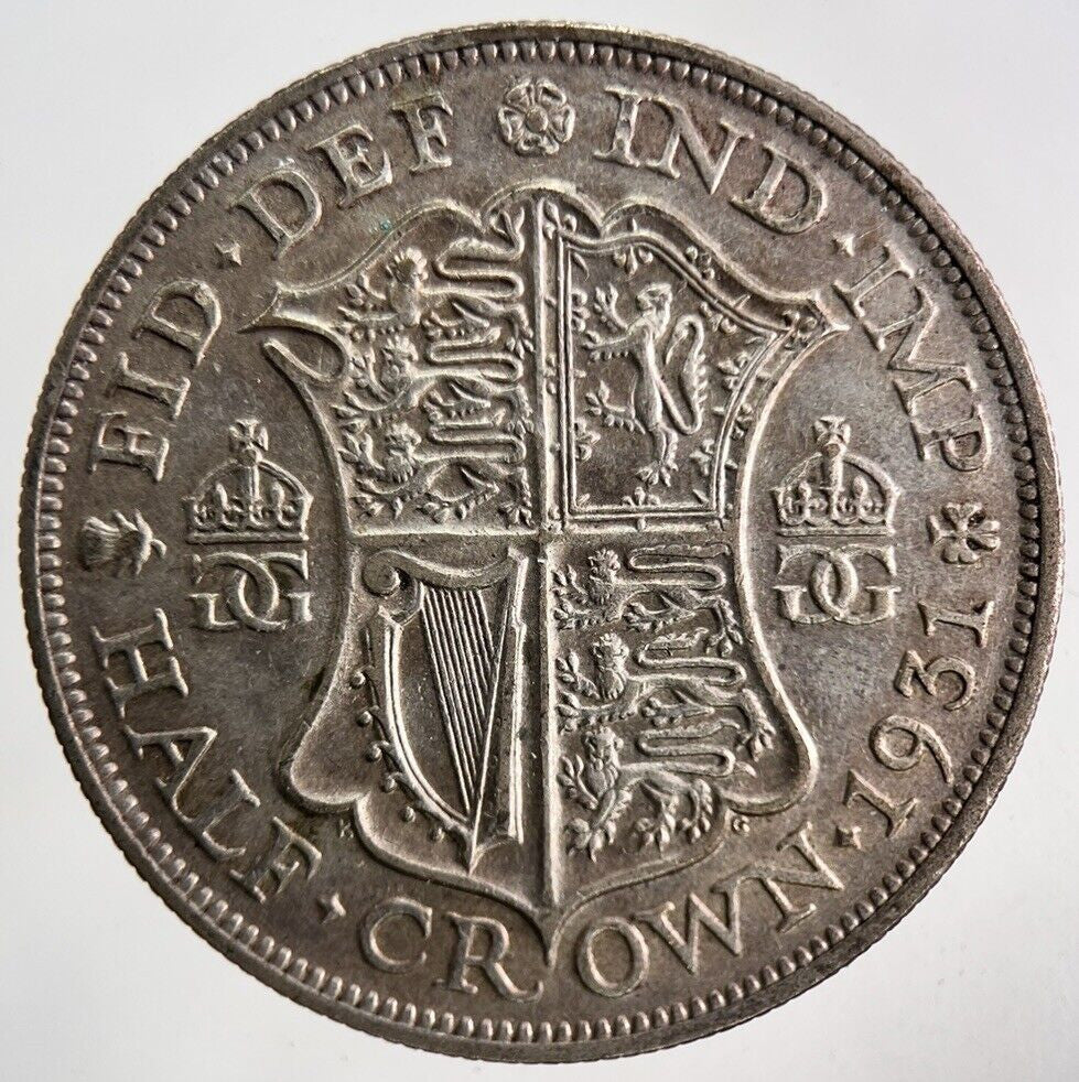1931 George V Silver Half - Crown Coin | Fine Collectable Grade