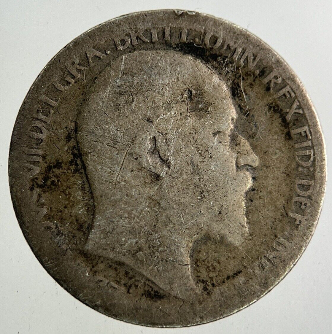 1908 Edward VII Sixpence Silver Coin | Fair Grade